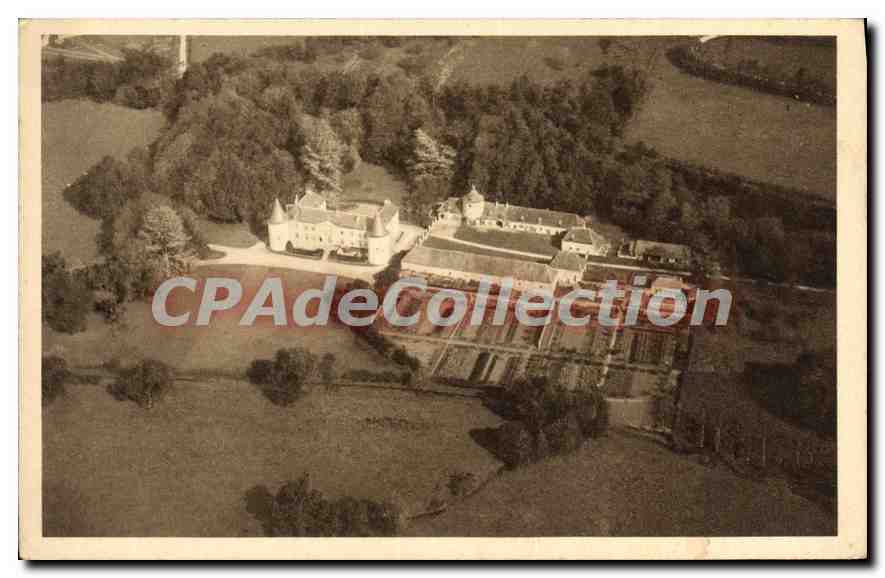 CPA château de BEAUJEU SENS-BEAUJEU Poste télégraphe téléphone Gare