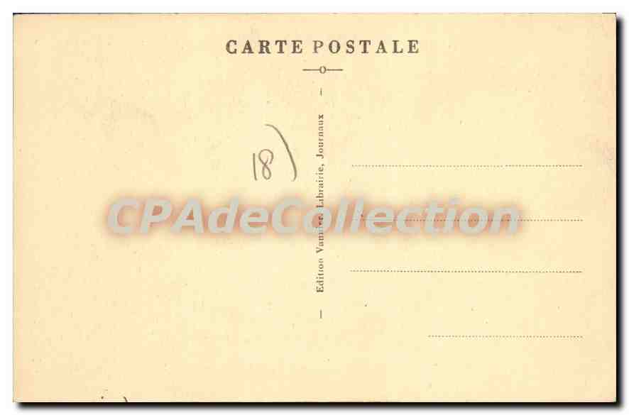 CPA AUBIGNY-sur-NERE rue bourg Coutant — Rückseite