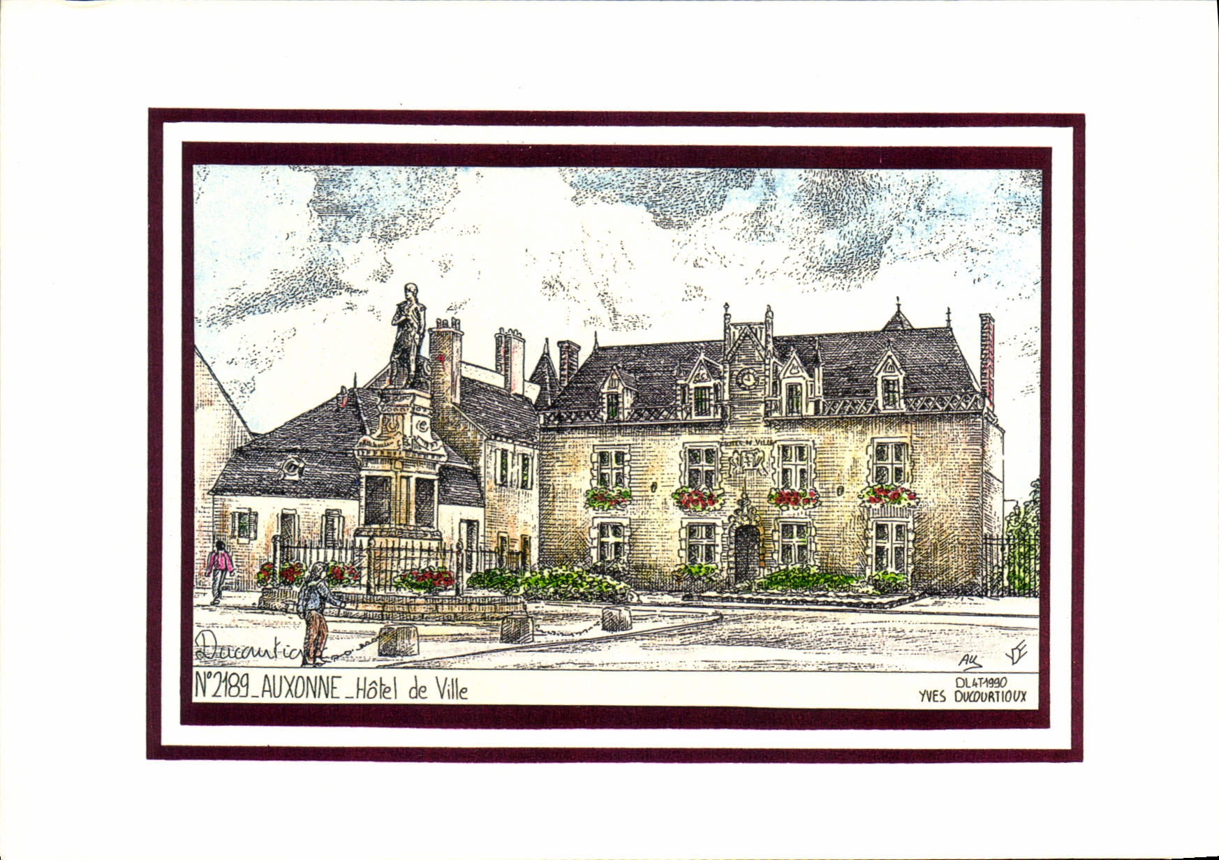 CPSM AUXONNE hôtel de ville