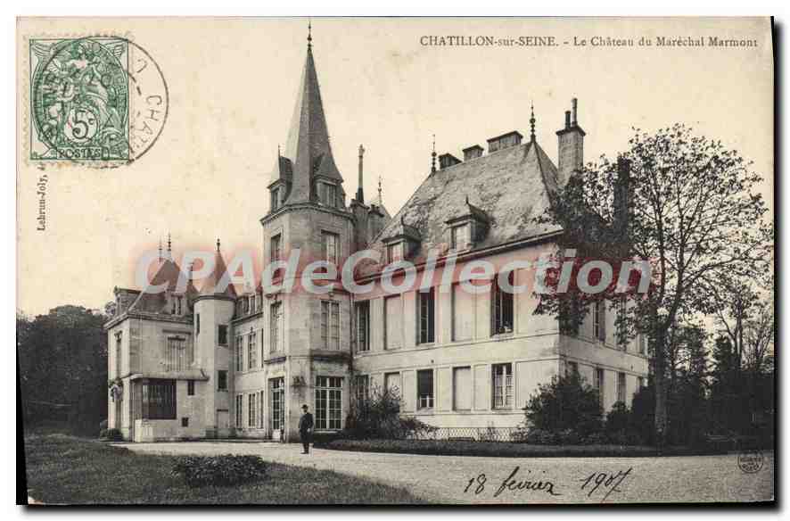 CPA CHATILLON-sur-SEINE château du Maréchal Marmont