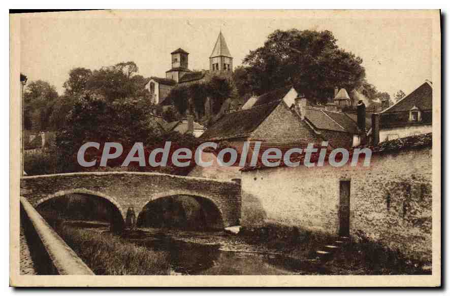 Chatillon-sur-Seine — Le Perthuis au Loup et l'Église Saint-Vorles — CPAdeCollection