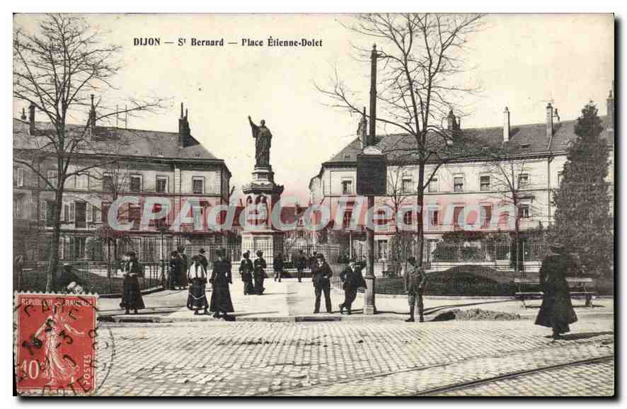 CPA DIJON place Etienne-Dolet Saint-Bernard