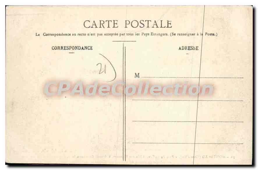 Montbard (Côte-d'Or) - Parc de Buffon, Allée des Platanes, cabinet du naturaliste Montbardois — Rückseite