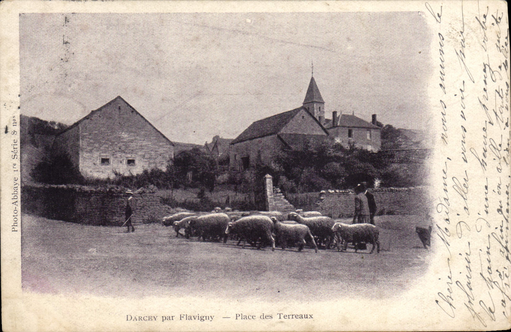 CPA DARCEY par FLAVIGNY place des Terreaux
