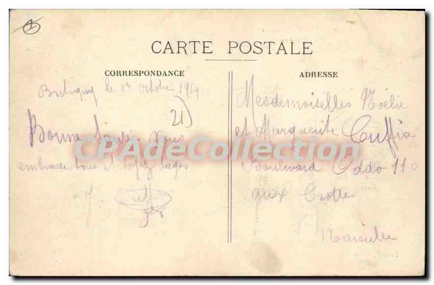 CPA BRETIGNY la rivière — Rückseite