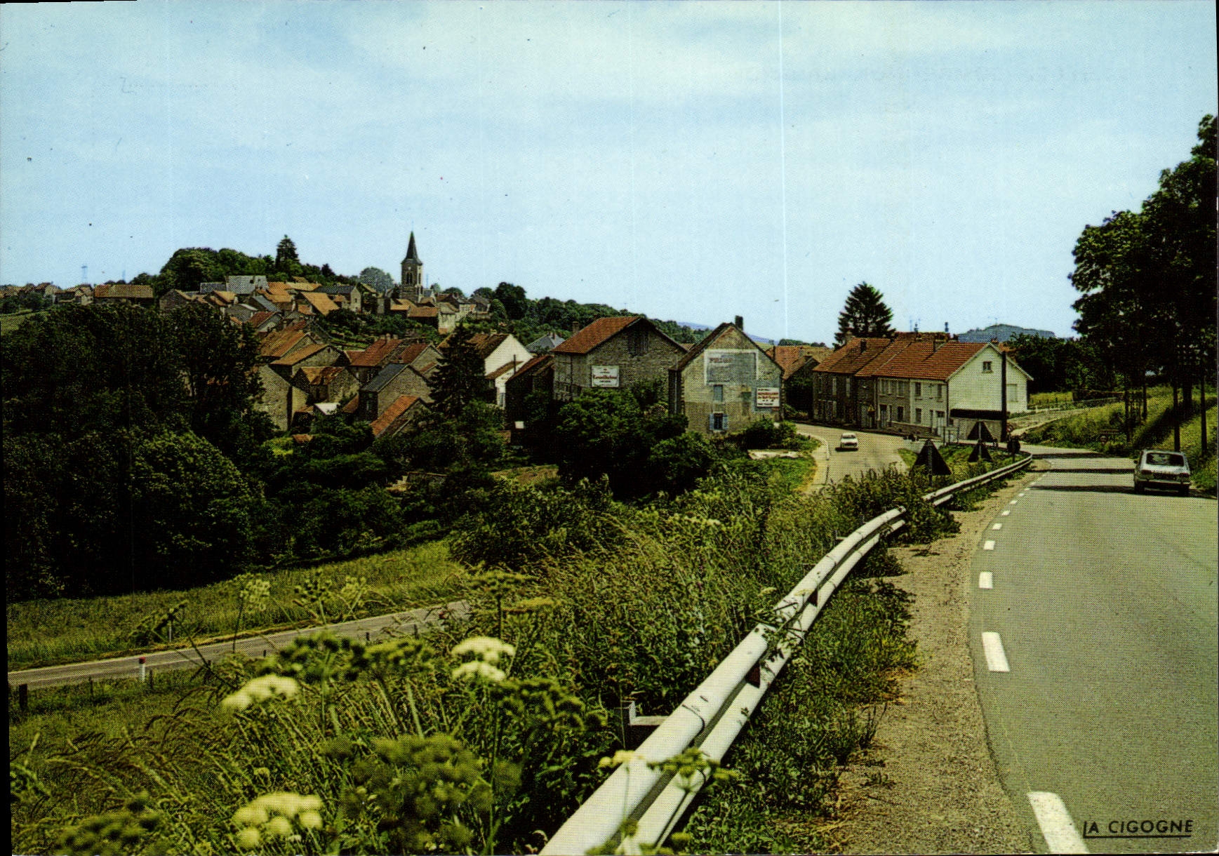 Sombernon — Vue générale — Editions "LA CIGOGNE" - Recto