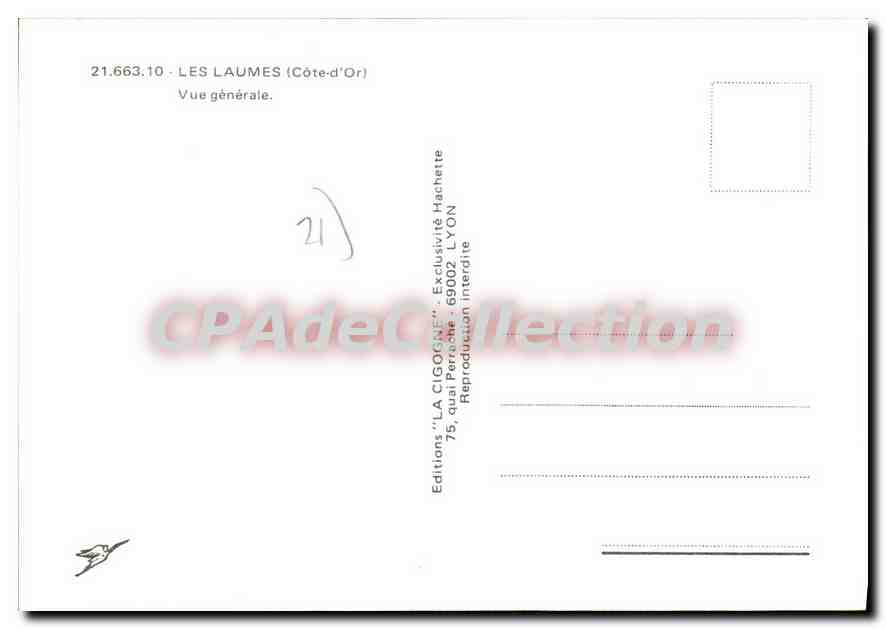 CPSM LES LAUMES vue générale — Rückseite