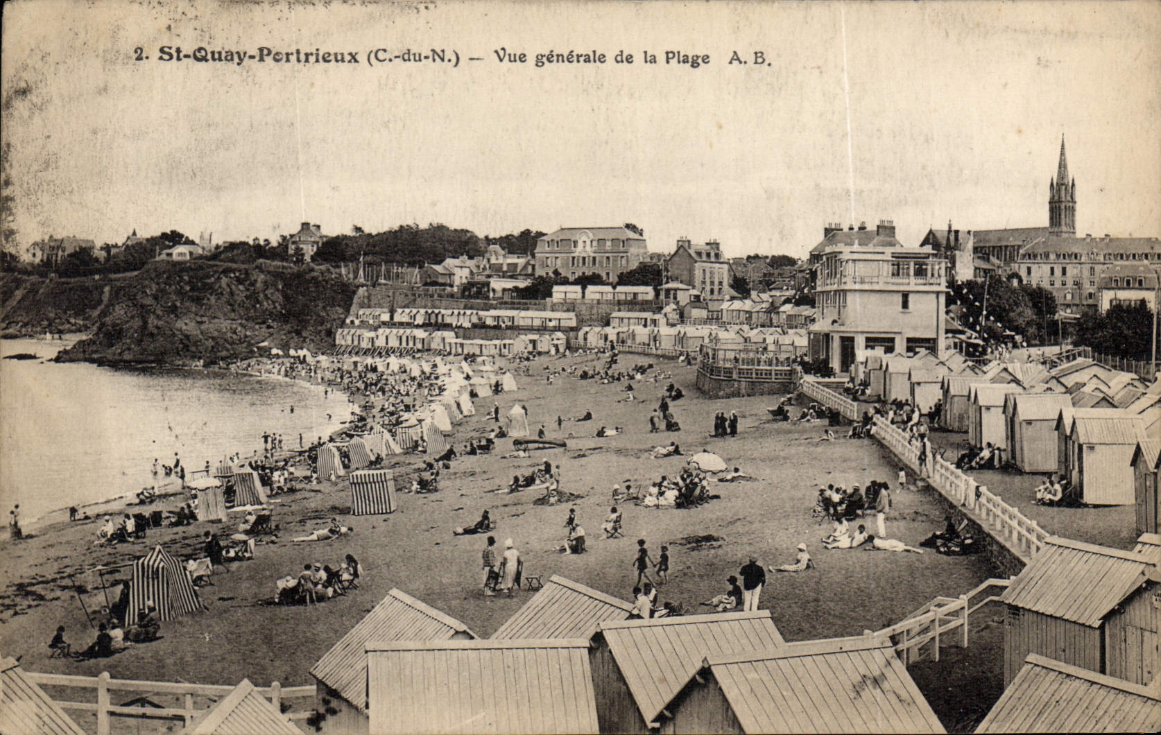 St-Quay-Pertric (C.-du-N.) — Vue générale de la Plage A.B.
