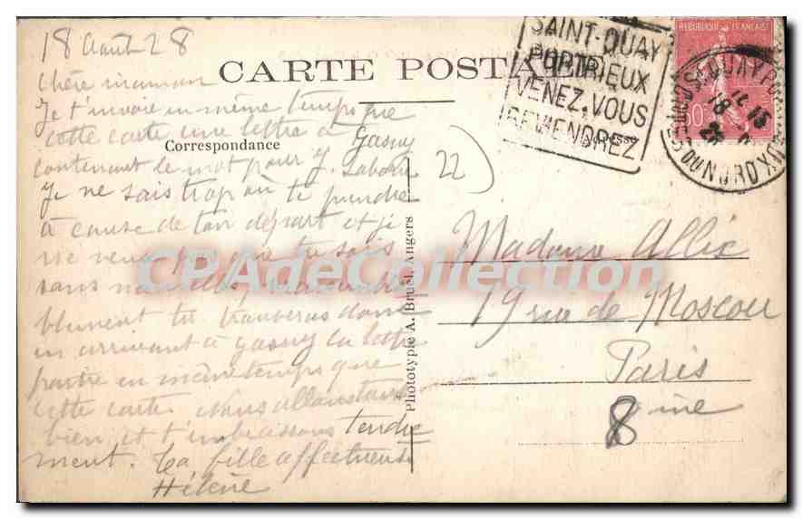 St-Quay-Pertric (C.-du-N.) — Vue générale de la Plage A.B. — Rückseite