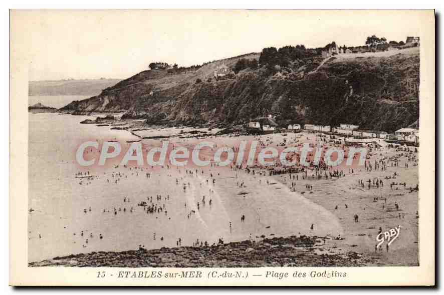 CPA ETABLES-sur-MER plage des Godelins
