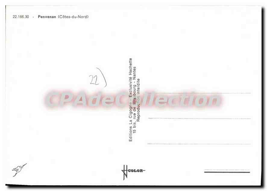 CPSM PENVENAN — Rückseite