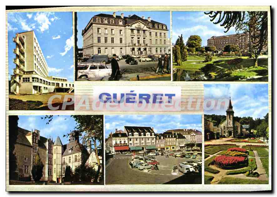 Guéret — vue panoramique — Images de France, Creuse