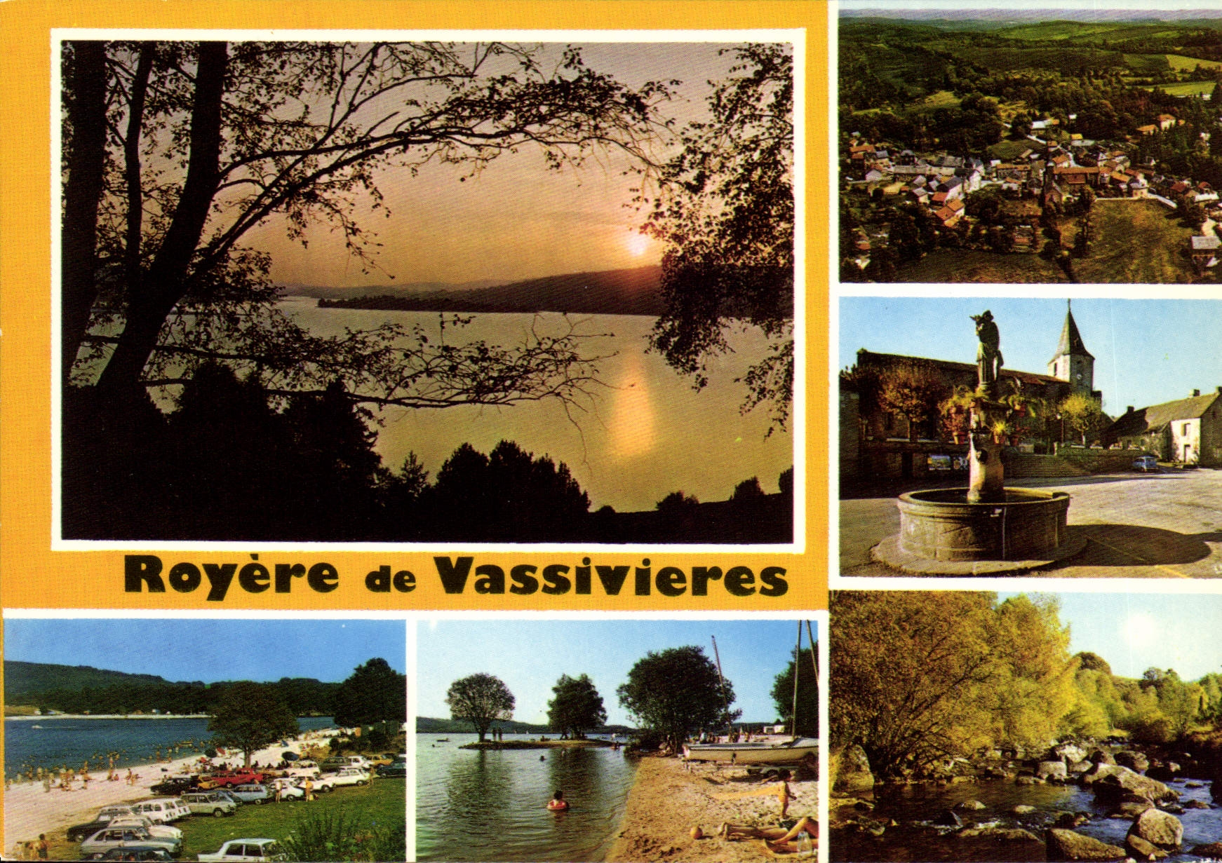 Royère-de-Vassivière — vue panoramique et sites — éditeur Le Limousin Touristique