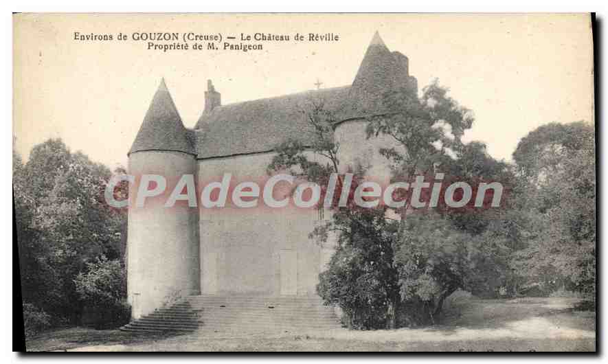 Environs de GOUZON (Creuse) — Le Château de Réville — Propriété de M. Panigeon