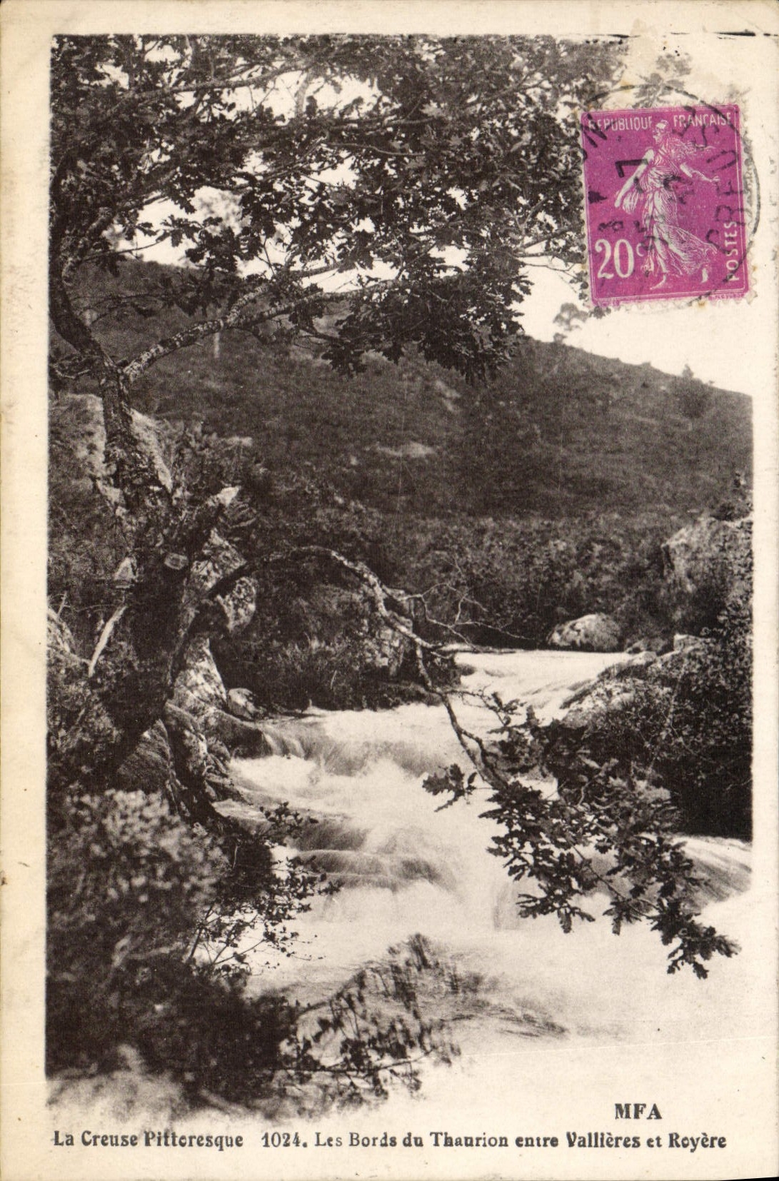 La Creuse Pitteresque — Les Bords du Thaurion entre Vallières et Royère — MFA 1024