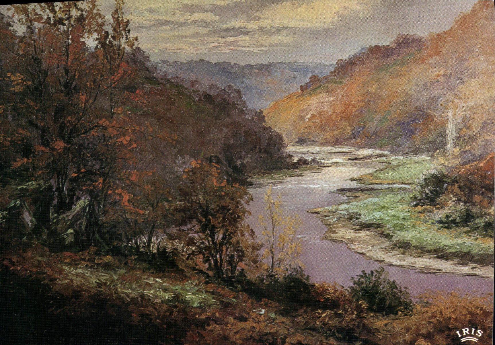 Soir d'automne sur la Creuse — œuvre du peintre Gaston Thiéry — éditeur IMAGES DE FRANCE, série 23450