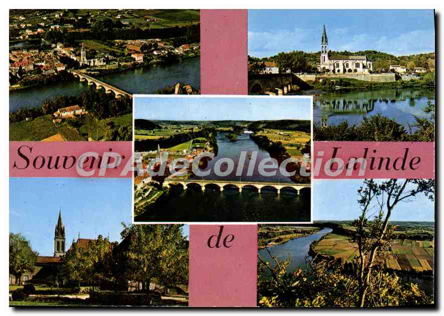 Lalinde (Dordogne) — Allgemeine Ansicht, Kirche, Brücke, Landschaft — Éditions CAP-TI-ÉD.O.A.C.