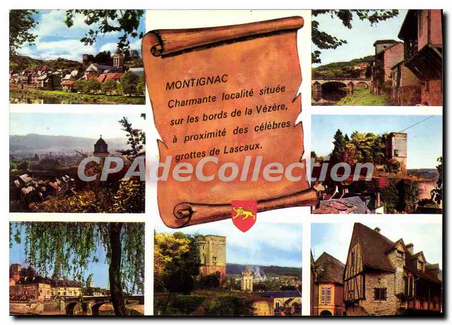 Montignac-sur-Vézère — charmante localité sur les bords de la Vézère, à proximité des grottes de Lascaux — CPAdéCollection n°29