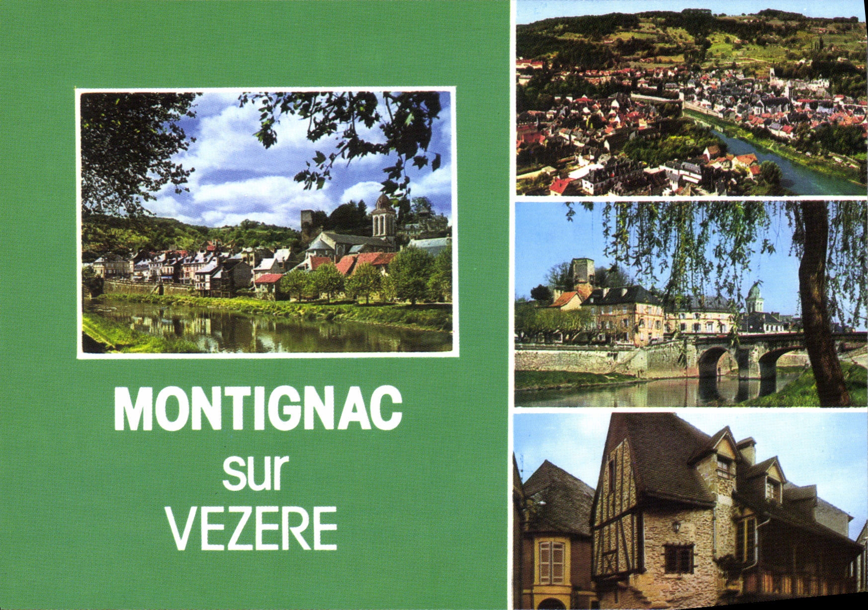 Montignac sur Vézère — vue panoramique et architecture — Images de France, 24 - Montignac sur Vézère