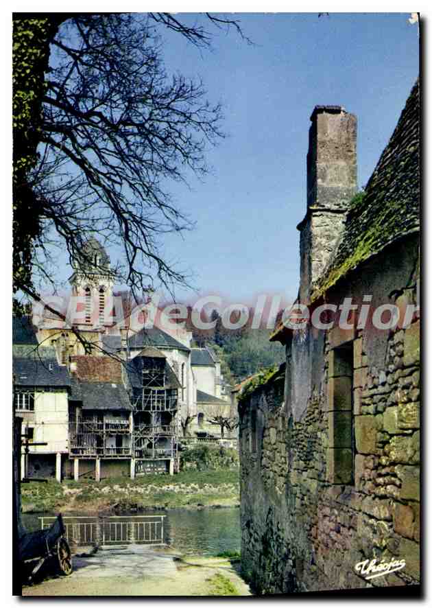Montignac (Dordogne) — Alte Häuser an der Vézère — Éditions Théojac