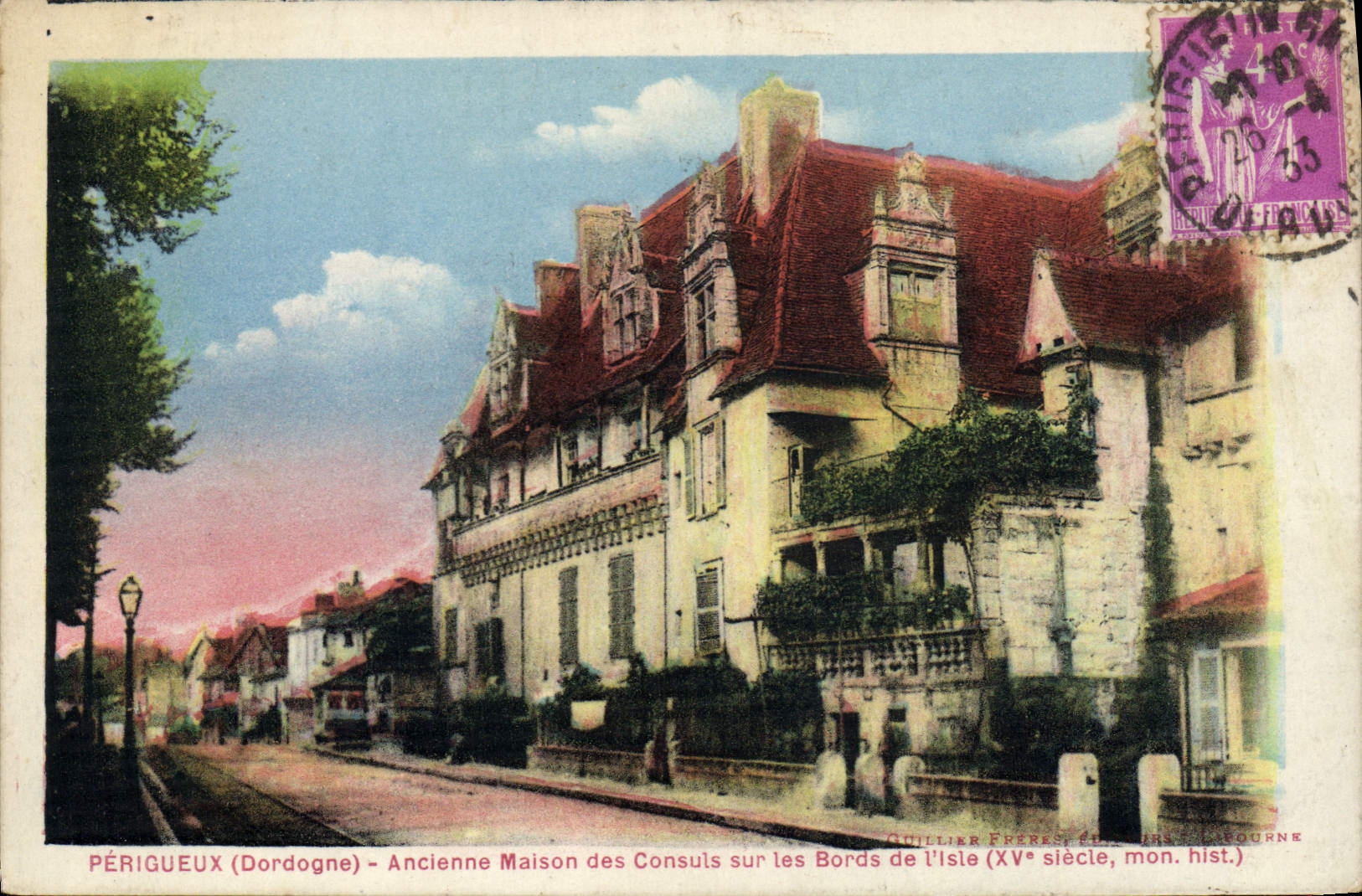PÉRIGUEUX (Dordogne) - Alte Maison des Consuls an den Ufern der Isle (15. Jahrhundert, historisches Denkmal) — Guillier Frères, Verlag - Périgueux