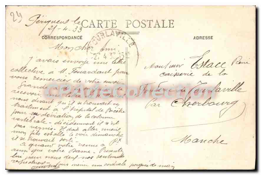 PÉRIGUEUX (Dordogne) - Alte Maison des Consuls an den Ufern der Isle (15. Jahrhundert, historisches Denkmal) — Guillier Frères, Verlag - Périgueux — Rückseite