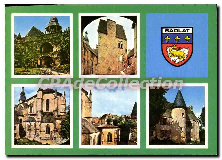 Sarlat-la-Canéda — Vue panoramique et monuments — Éditeur non identifié