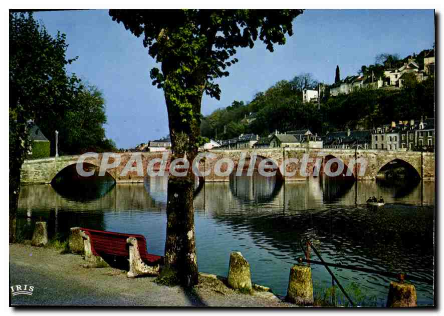 Terrasson (Dordogne) — Der alte Brücke — IRIS