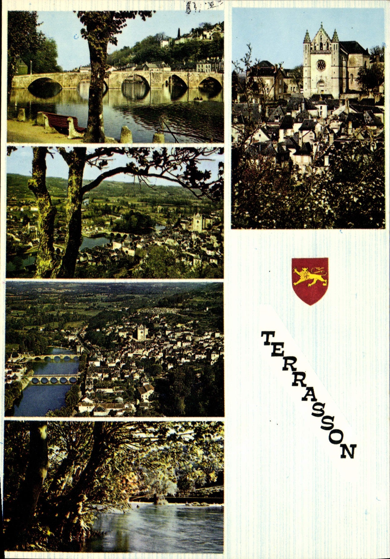 Terrasson — Allgemeiner Blick — Vintage Postcard/Antike Ansichtskarte Sammlung n°8