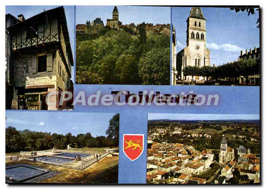 CPSM THIVIERS vue générale église piscine