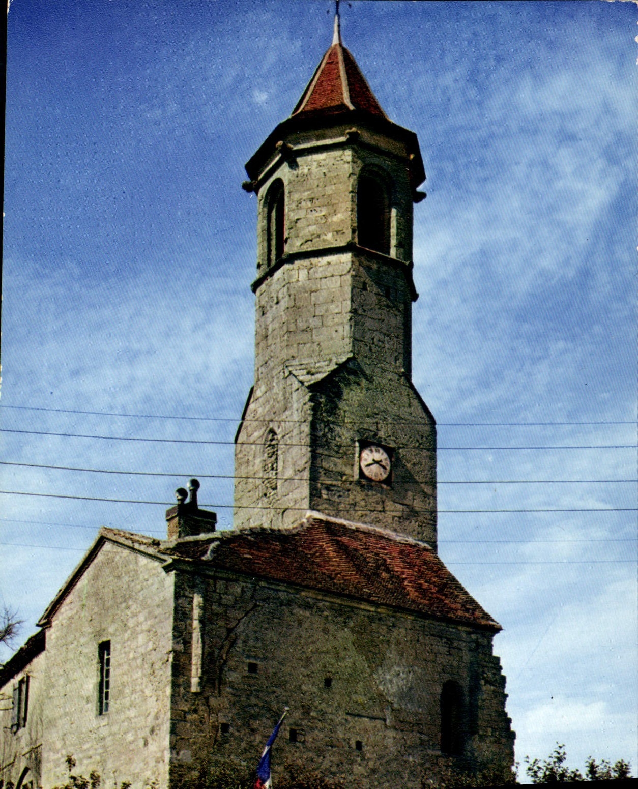 CPSM BELVES la Tour de la Mairie