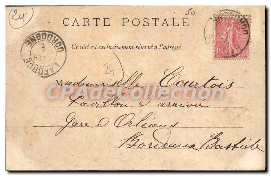 CPA LAFORCE asiles John-Bost la famille — Verso