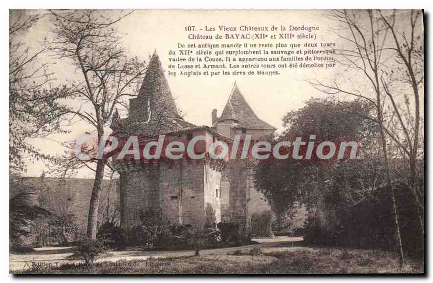 CPA château de BAYAC