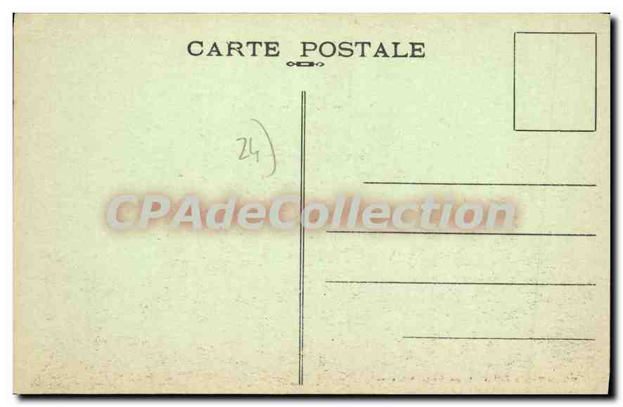 CPA château de BAYAC — Verso