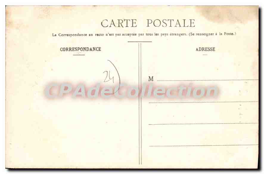 CPA château de LA ROQUE-GAGEAC près SARLAT — Verso