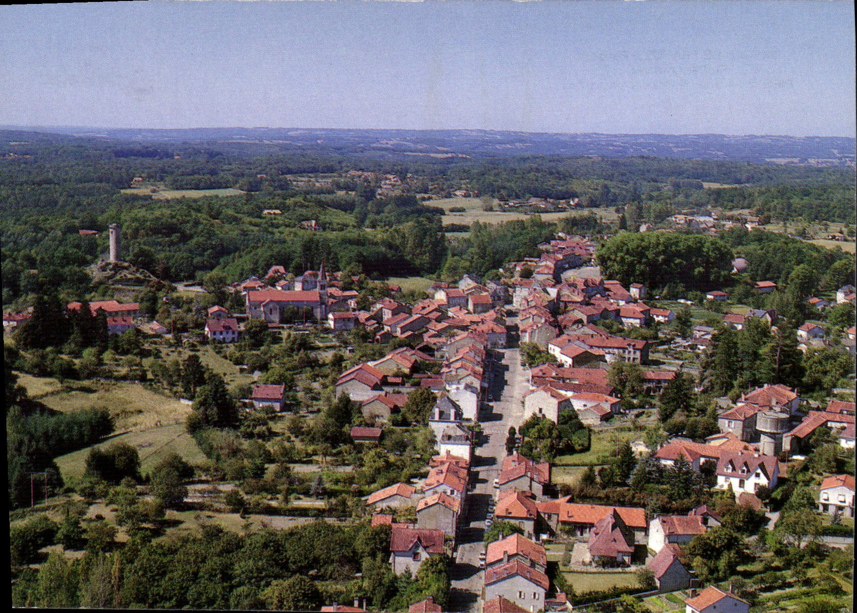 CPSM PIEGUT vue générale la Tour