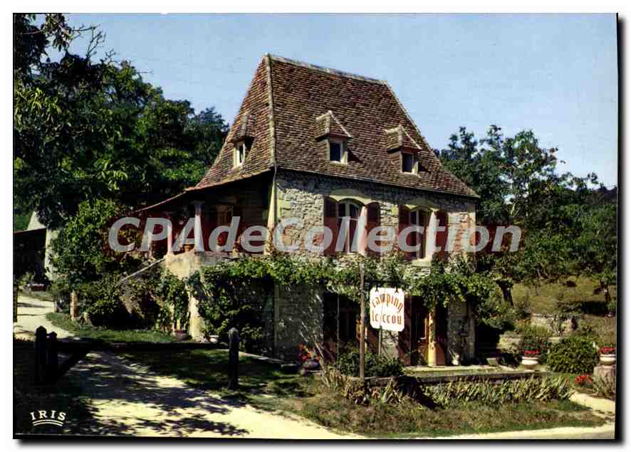 CPSM SAINT-CYBRANET camping LE CEOU DOMME