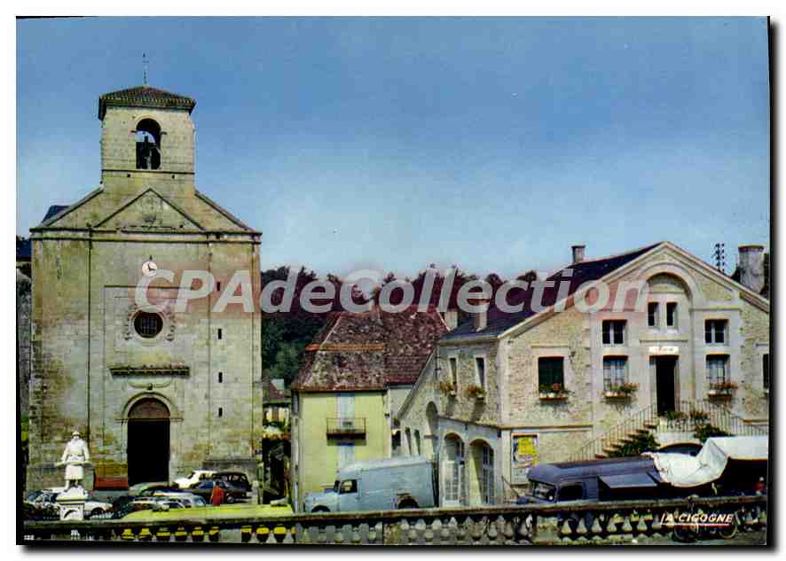 CPSM SAINT-ALVERE mairie église