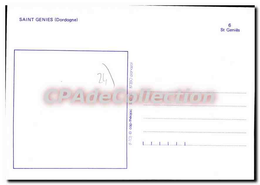 CPSM SAINT-GENIES — Verso