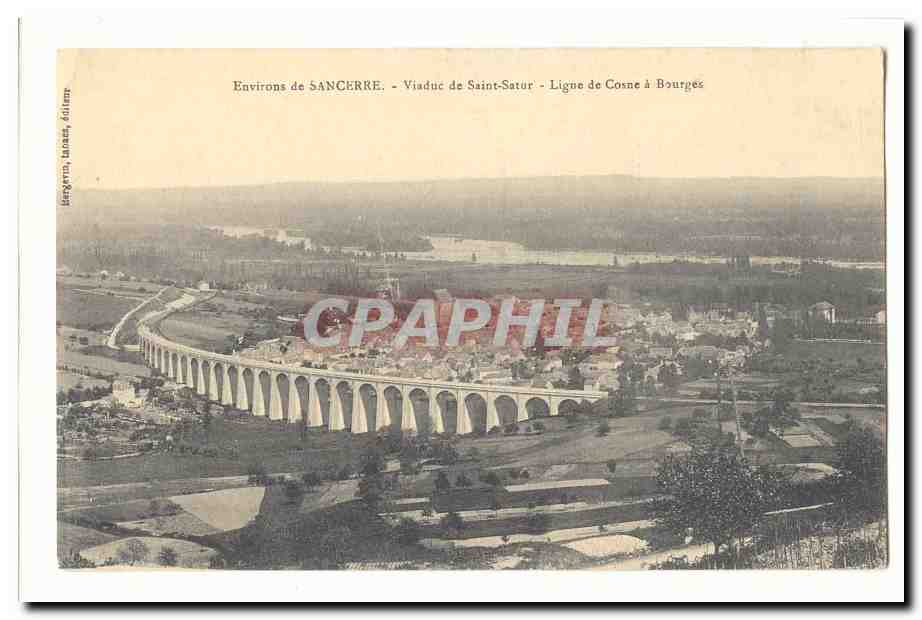 environs de Sancerre CPA viaduc de Saint Satur Ligne de Cosne a Bourges
