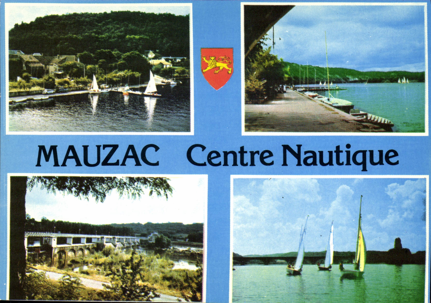 CPSM Mauzac Le Barrage Le plan D'Eau Le Le Club Nautique