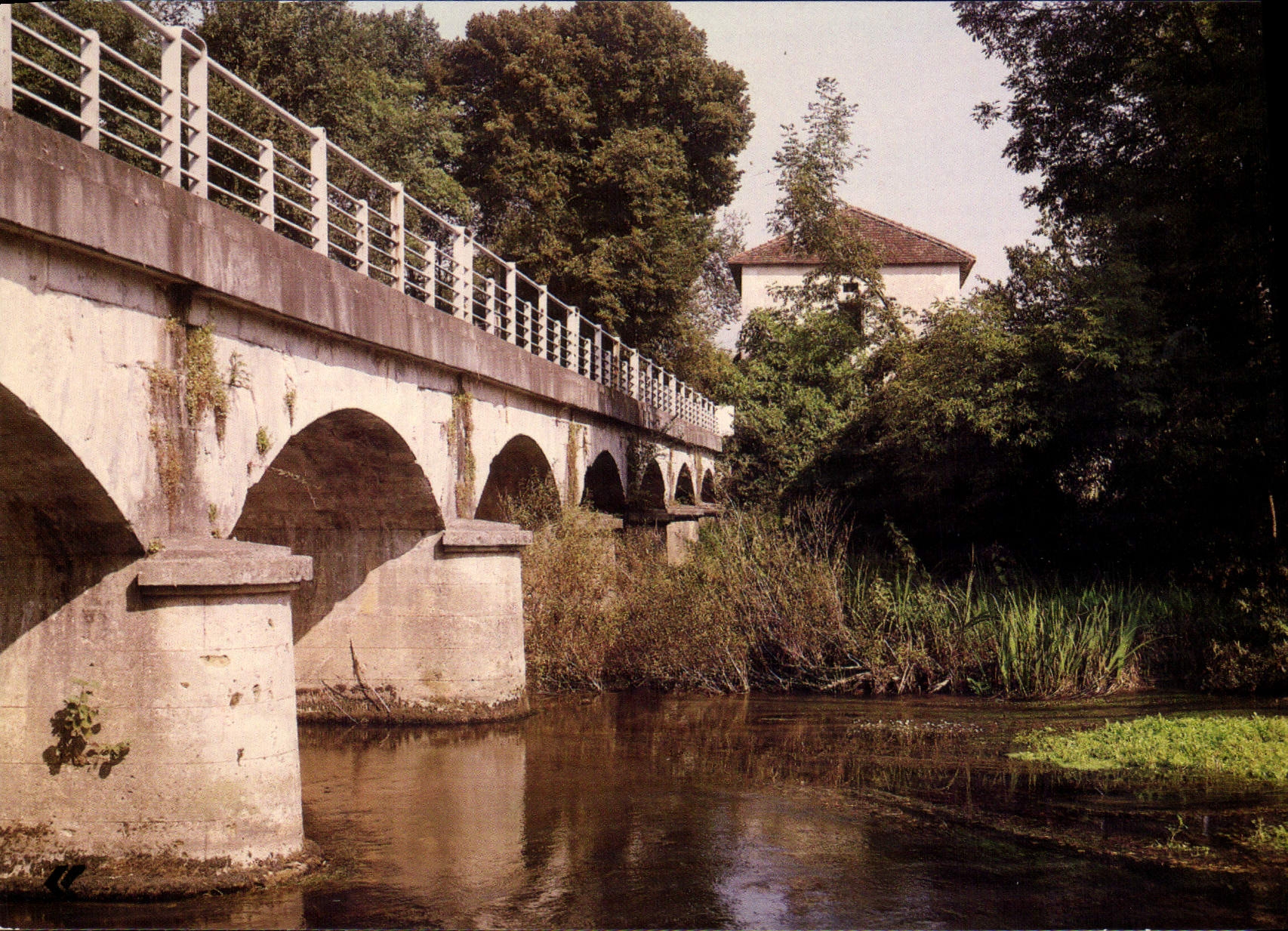 Tocane Saint-Apre — Ansicht des Brückenmühlen — Vintage Postcard/Antike Ansichtskarte