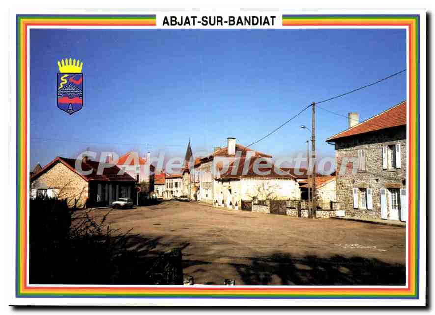CPSM Abjat Sur Bandiat Fleuron Du Perigord Vert L'Avenue Principale
