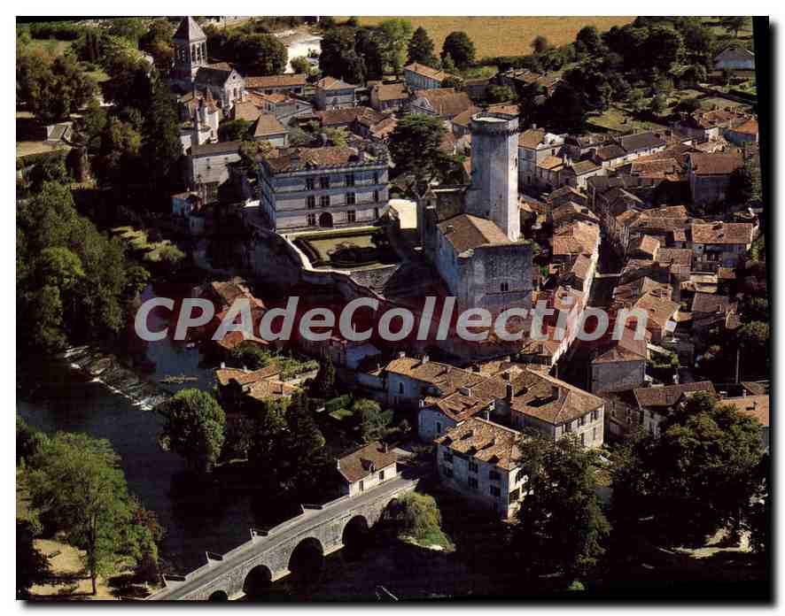CPSM Bourdeilles Vue Panoramique Sur Le Chateau