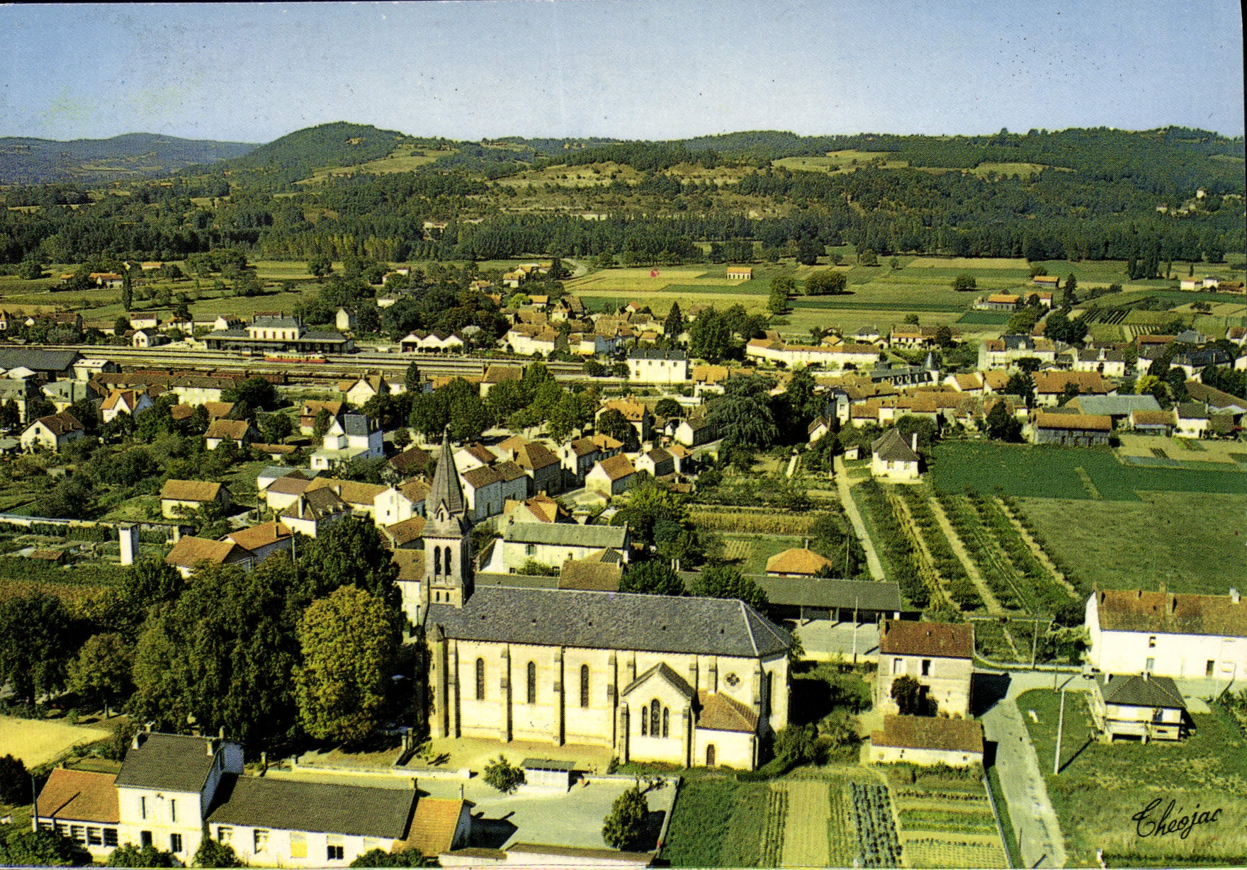 CPSM Le Buisson Vue Generale Aerienne