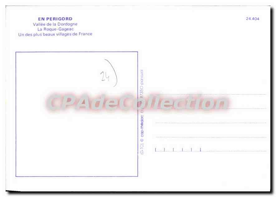 CPSM Le Perigord Vallee De La Dordogne LAROQUE GAGEAC — Verso