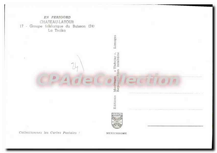 Château de Latour — Groupe folklorique du Buisson (24) — Editions Théojac & Théojac — Reverso