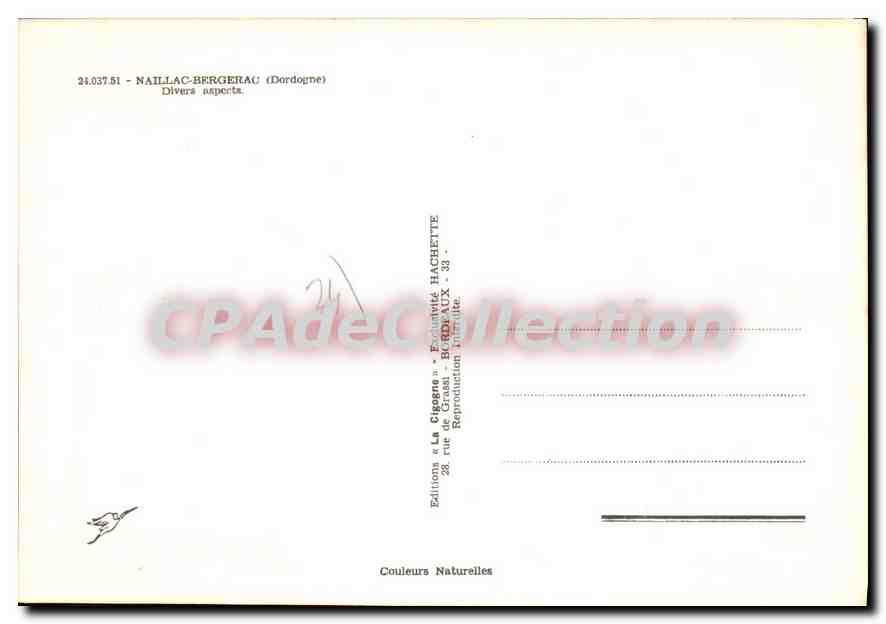Naillac-Bergerac — Verschiedene Aspekte — Éditions La Cigogne — Rückseite