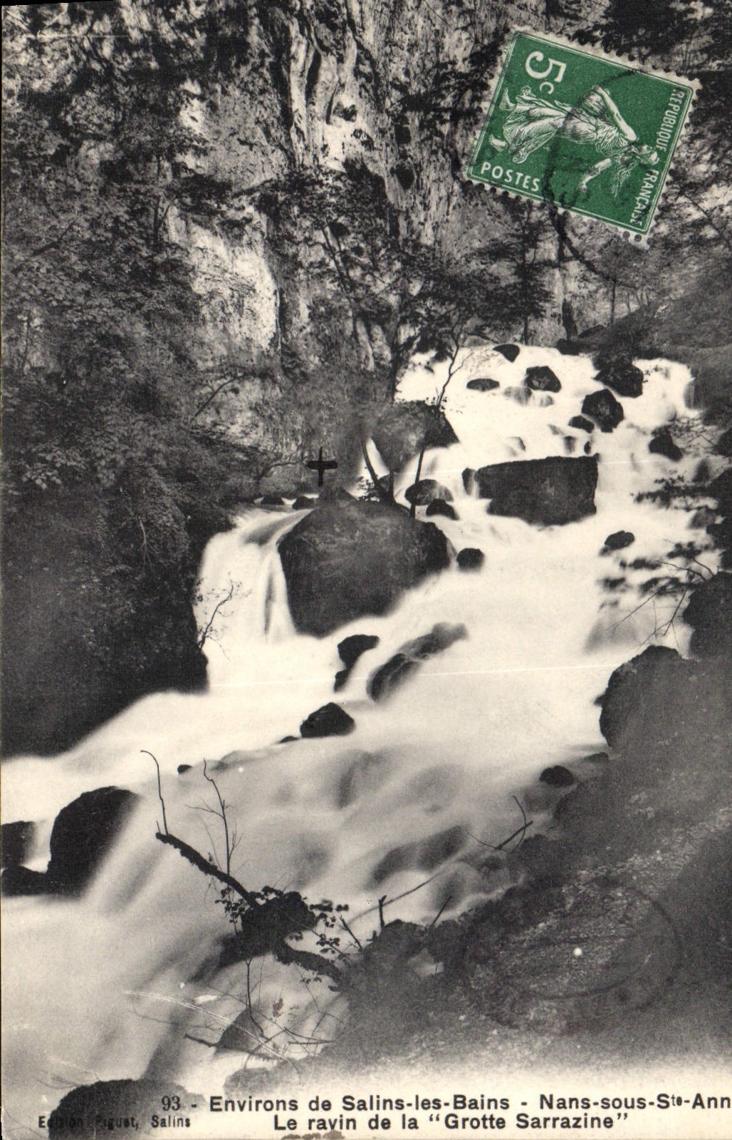 Environs de Salins-les-Bains - Le ravvin de la "Grotte Sarrazine" — Édition August, Salins