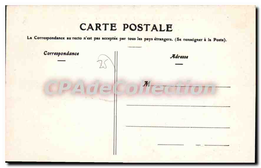 CPA Pontarlier Les Forts De Joux Et Du Larmont — Rückseite
